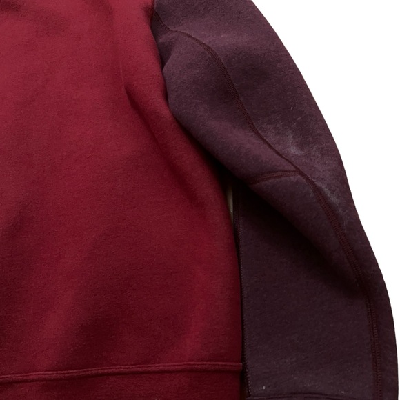 Nike Jacket Mens Size L Tech Varsity Bomber 3MM Full Zip Buttons Red - Picture 4 of 9